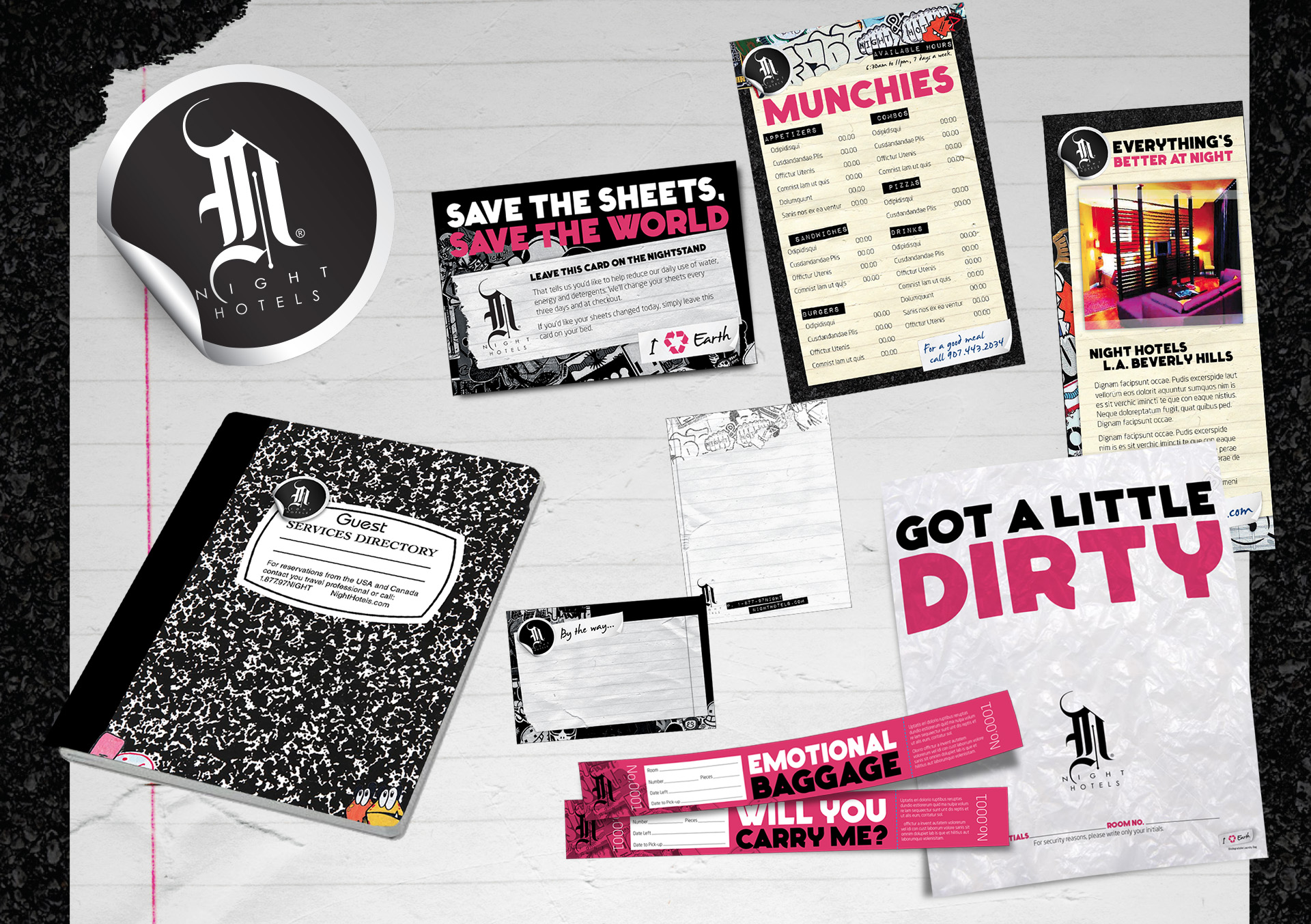 Night Hotels Marketing Materials