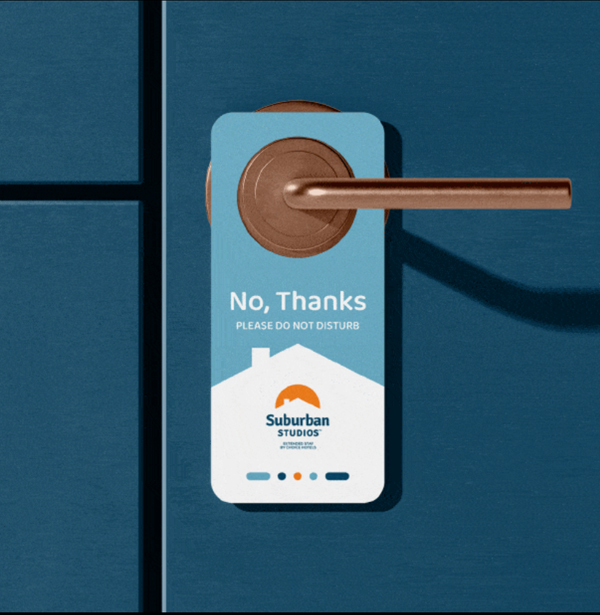 Suburban Hotels Door Hangers